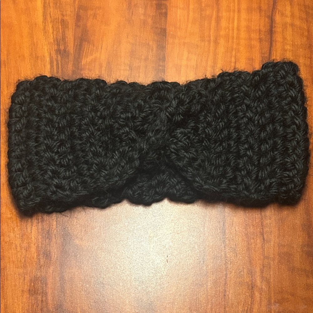 Elegant Black Crochet Headband
